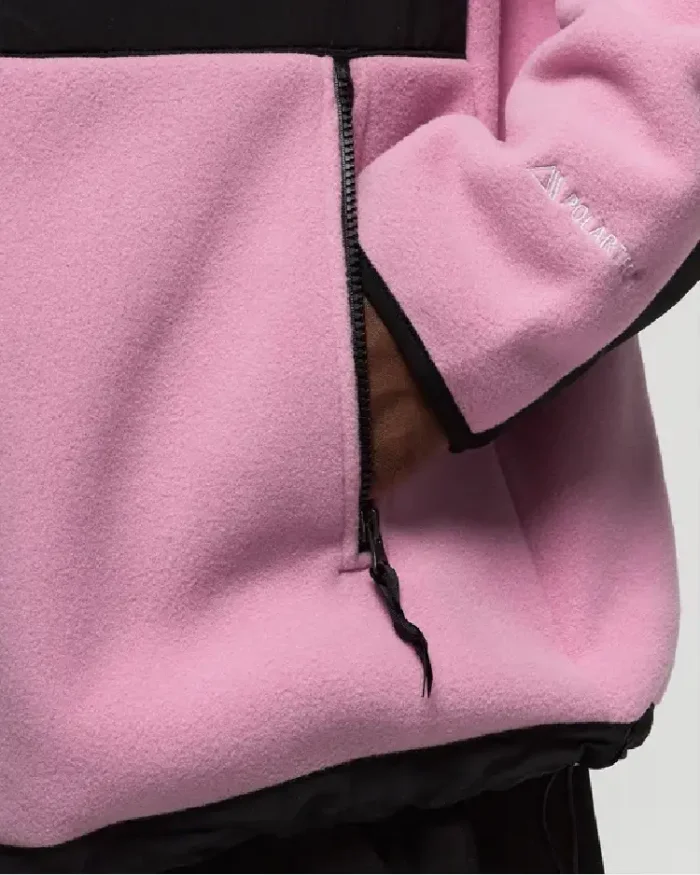 The North Face Baby Pink Denali Jacket Pocket View