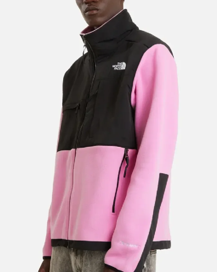 The North Face Baby Pink Denali Jacket Side View