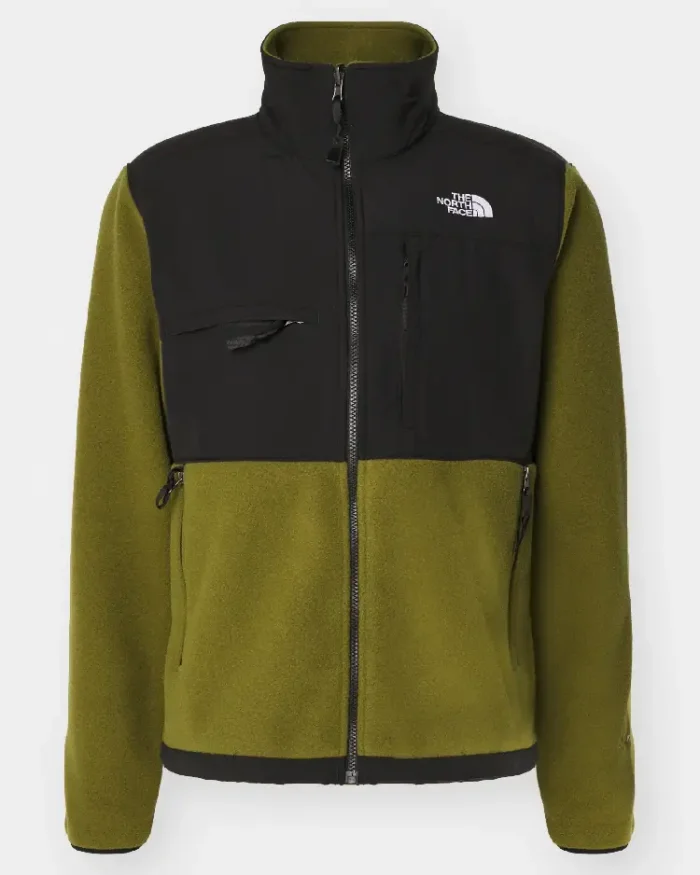 The North Face Forest Olive Denali Fleece Jacket Front