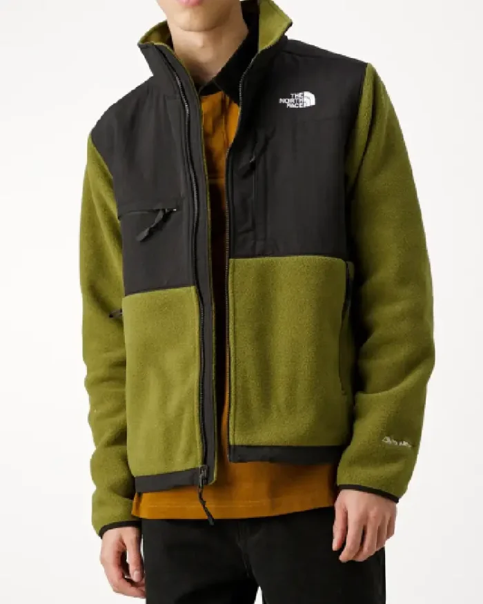 The North Face Forest Olive Denali Fleece Front View