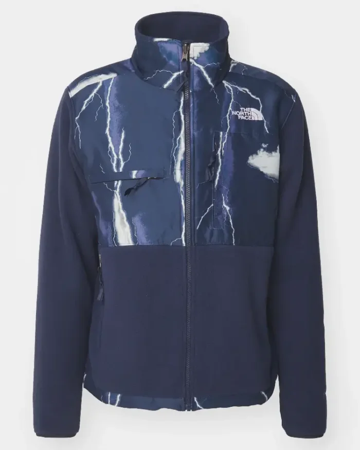 The North Face Summit Navy Denali Fleece Jacket Front View