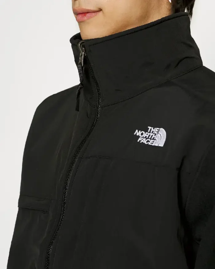 The North Face Tnf Black Denali Fleece Jacket Side View