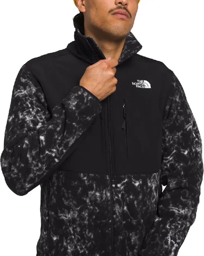 The North Face Tnf Black Nature Texture Print Denali Jacket