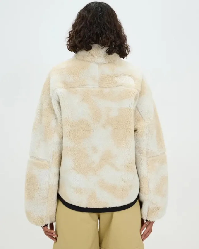 The North Face White Dune Denali X Jacket Back View