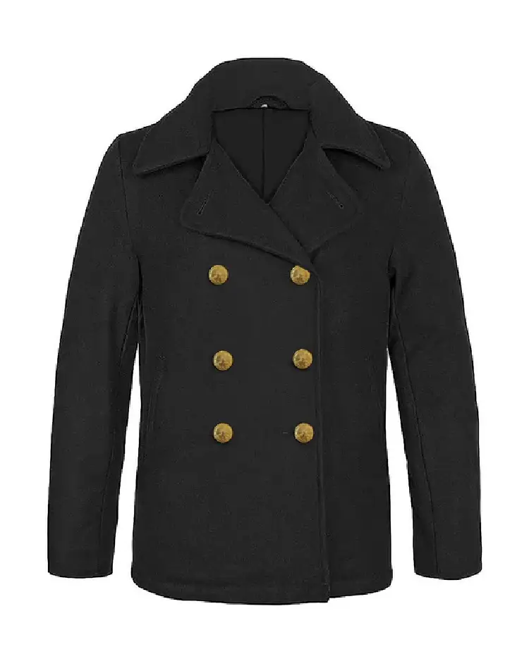 US NAVY Officer Peacoat Reefer Jacket FRONT