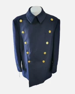 Vintage 1960's NYPD Officer Heavy Wool Reefer Jacket Coat