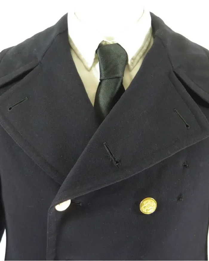 Vintage 60S Nypd Pea Coat Front View