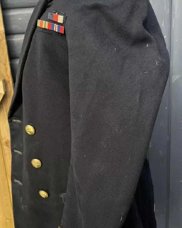 Ww2 British Royal Navy Chief Petty Officers Cpo Tunic Reefer Jacket Closeup View