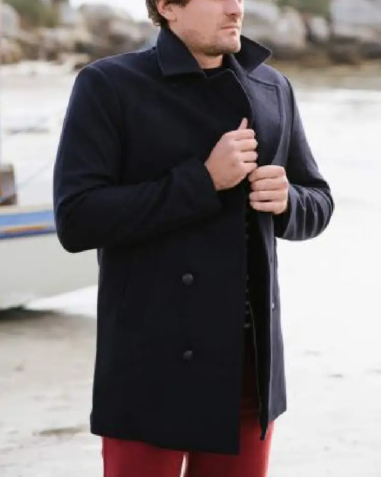 Wool Navy PeaCoat Reefer Jacket