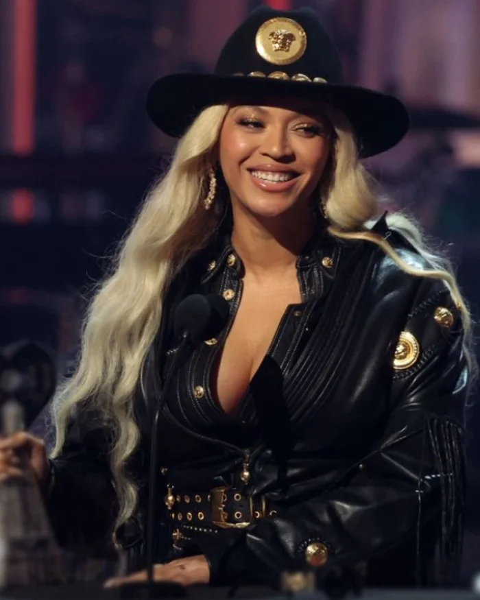 Beyoncé Iheartradio Music Awards 2024 Leather Jumpsuit Front