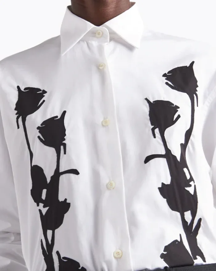 Beyonce Knowles 2024 Embroidered Shirt Front Close Up