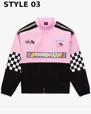 box lunch x sanrio hello kitty racing jacket style 3 front