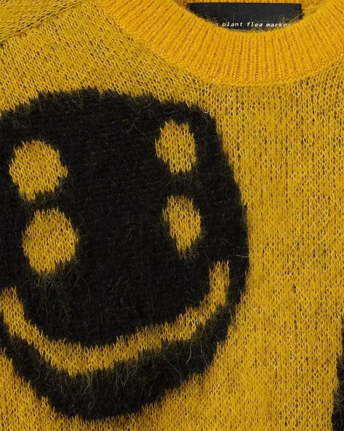 Cactus Plant Flea Market X Smiley Sweater Close Up