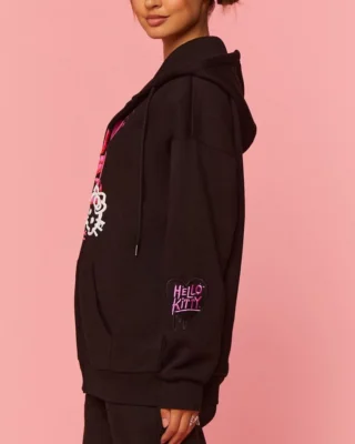 hello kitty & friends zip-up hoodie side view