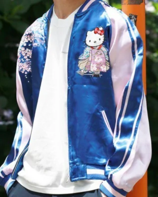 sanrio hello kitty oiran sukajan jacket side view