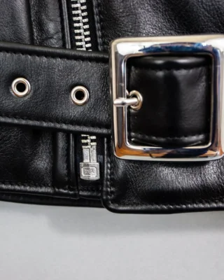 schott nyc perfecto leather jacket belt