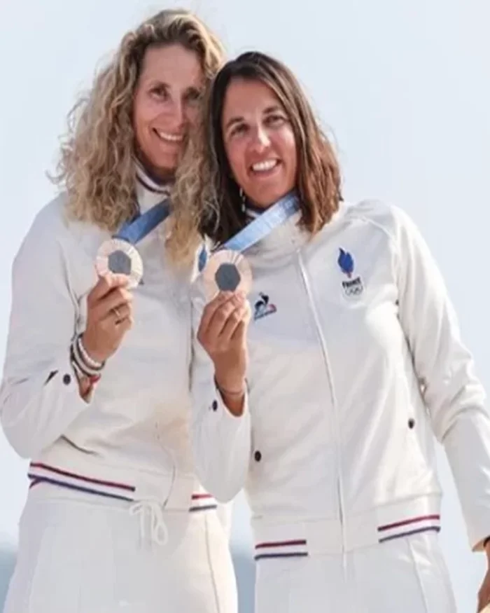 Team France Paris Olympics 2024 Podium Jacket Front View