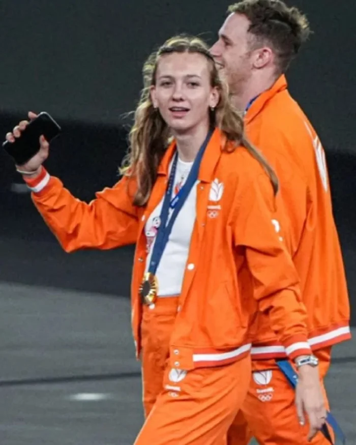 Team Netherlands Olympic 2024 Closing Ceremony Tracksuit Side View