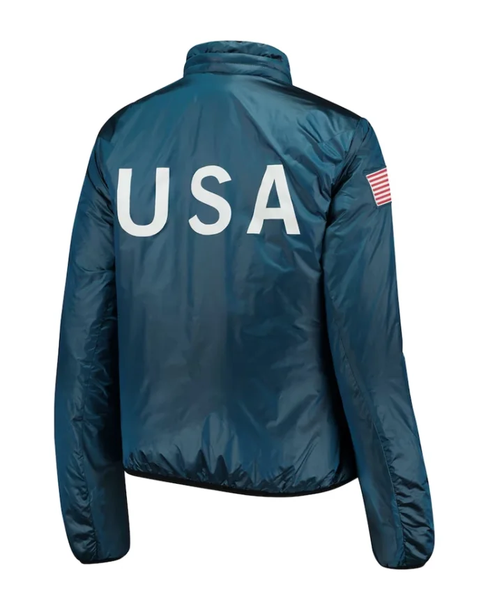 Team Usa Nike Blue Mid-Layer Jacket Back