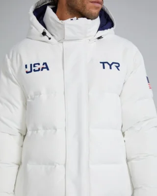 team usa swimming kit elite down parka jacket men front