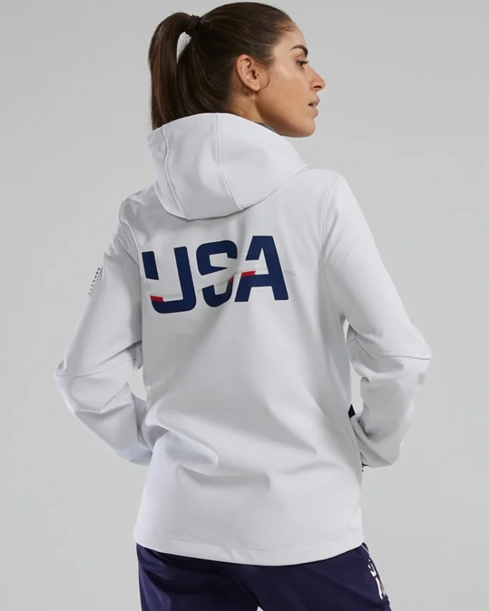 Tyr Usa Olympics Softshell Recon Women Jacket Back