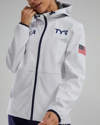 tyr usa olympics softshell recon women jacket front