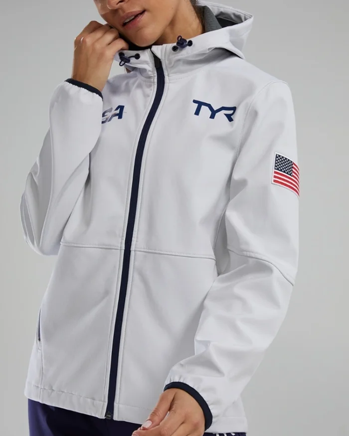 Tyr Usa Olympics Softshell Recon Women Jacket Front