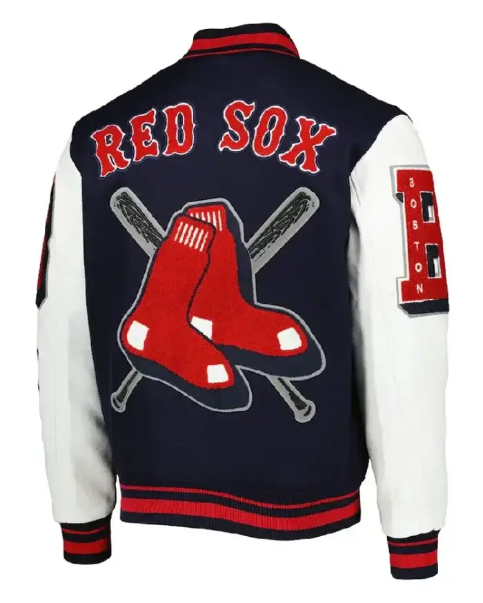 Boston Red Sox Mash Up Varsity Jacket Back