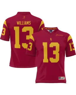 Caleb Williams Cardinal USC Trojans Heisman Jersey Red - Trendy Leather Jackets