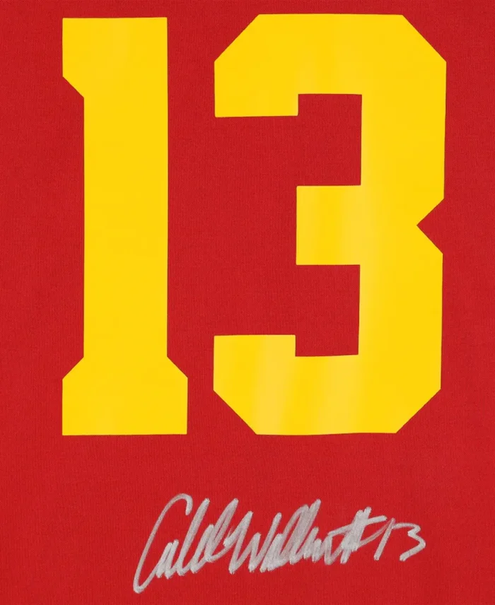 Caleb Williams Usc Trojans Autographed Nike Limited Jersey Red Signature Closeup - Trendy Leather Jackets