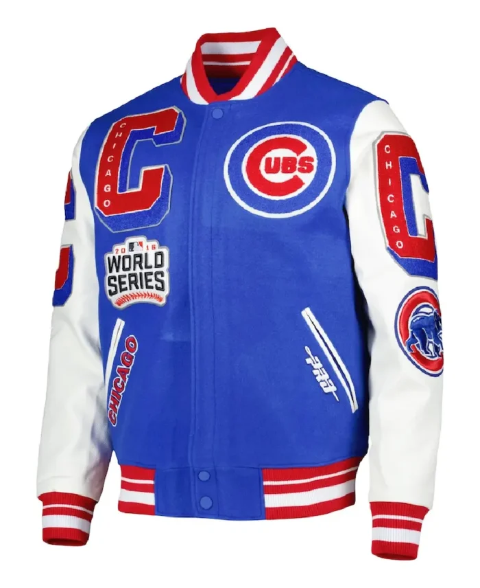 Chicago Cubs Mash Pro Standard Varsity Jacket - Trendy Leather Jacket