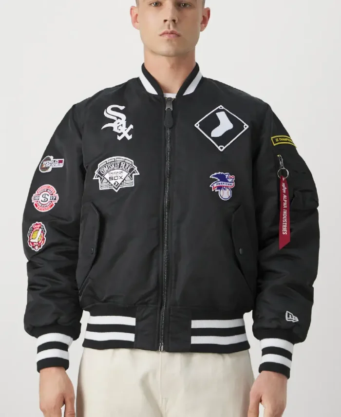 Chicago White Sox Reversible Bomber Jacket -Trendy Leather Jacket