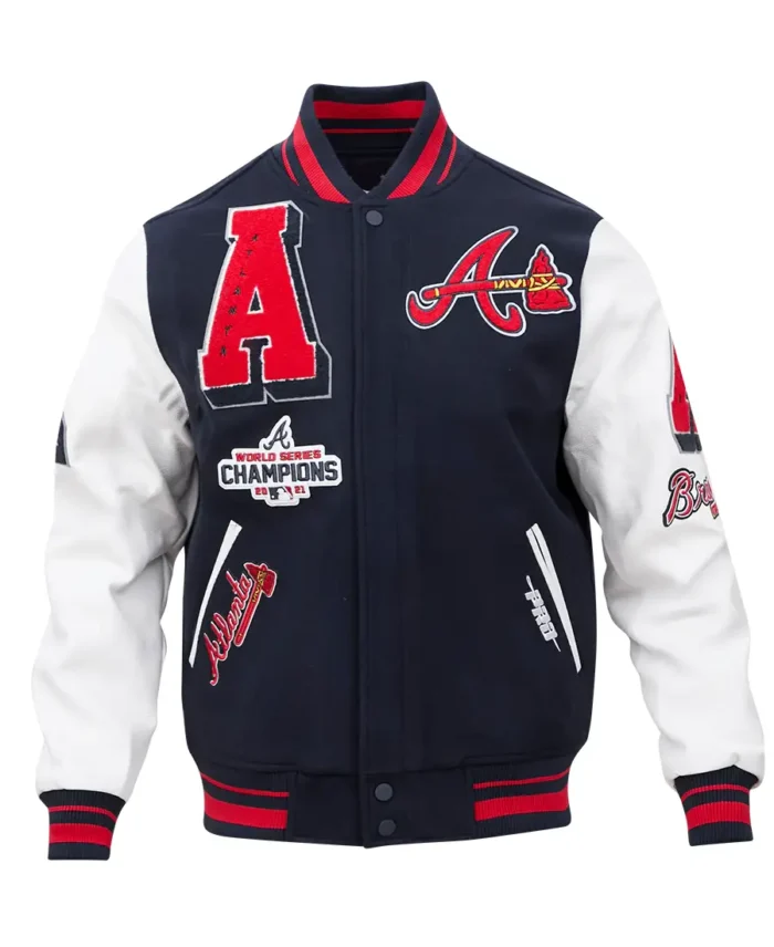 Mlb Atlanta Braves Mashup Varsity Jacket - Trendy Leather Jacket