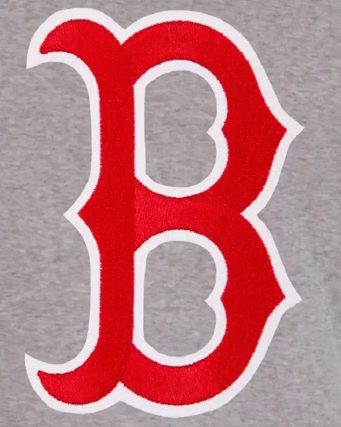 Mlb Boston Red Sox Jh Design Reversible Fleece Jacket Style 2 Close Up