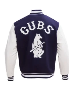 MLB Chicago Cubs Retro Vasity Jacket back - Trendy Leather Jacket