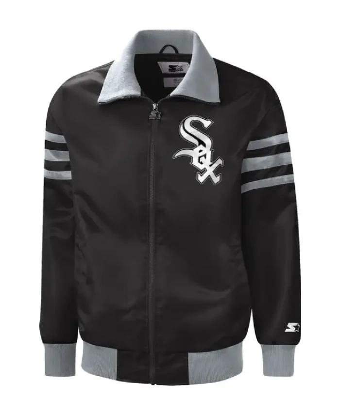 Mlb Chicago White Sox Starter Captain Ii Varsity Jacket - Trendy Leather Jacket