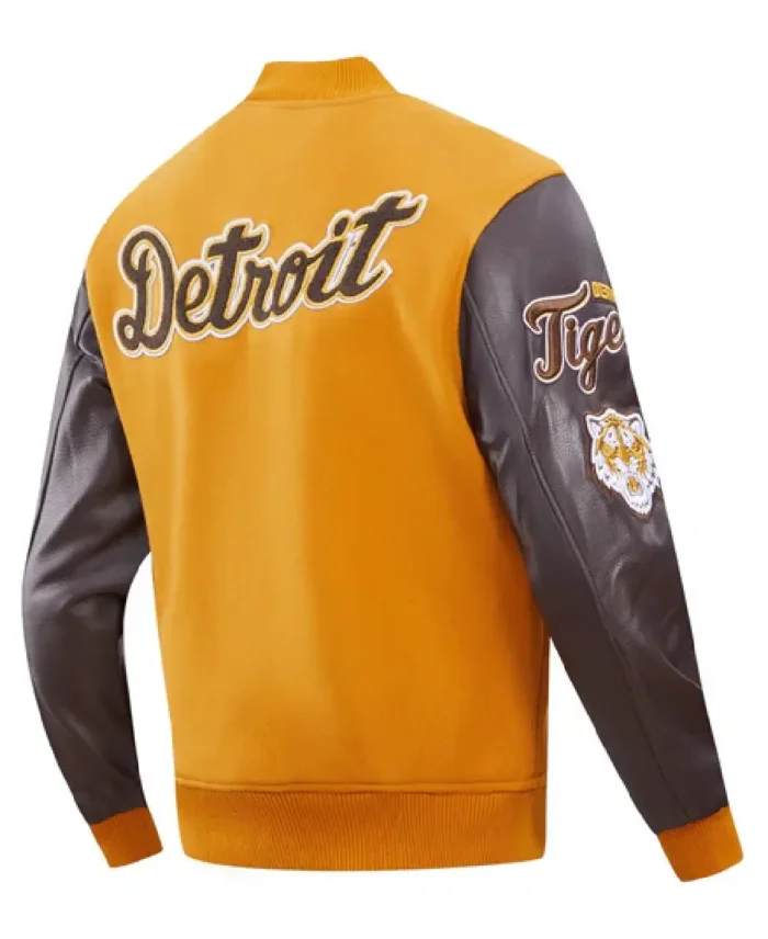 Mlb Detrio Tigers Classic Varsity Jacket Back View