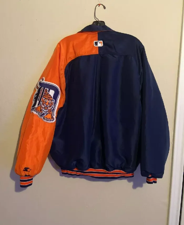 Mlb Detroit Tigers 1990S Starter Diamond Dugout Jacket Back