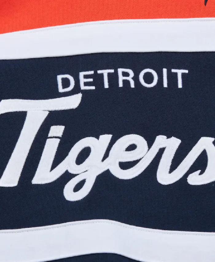 Mlb Detroit Tigers Head Coach Pullover Hoodie Closeup