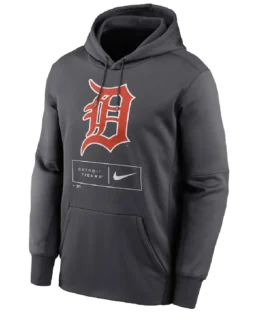 MLB Detroit Tigers Nike Anthracite Pullover Hoodie