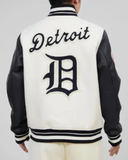 MLB Detroit Tigers Retro Classic Varsity Jacket back