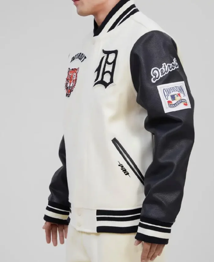 Mlb Detroit Tigers Retro Classic Varsity Jacket Side