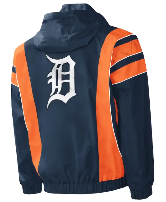 Mlb Detroit Tigers Starter Impact Hoodie Jacket Back