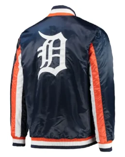 MLB Detroit Tigers Starter The Ace Satin Jacket back