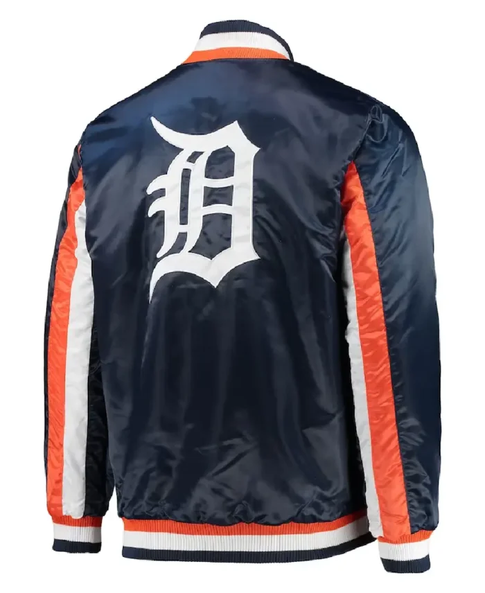 Mlb Detroit Tigers Starter The Ace Satin Jacket Back