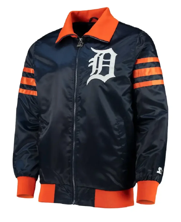 Mlb Detroit Tigers The Captain Ii Starter Navy Varsity Jacket