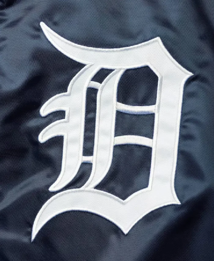 Mlb Detroit Tigers The Captain Ii Starter Navy Varsity Jacket Logo