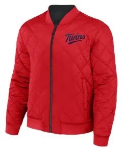 MLB Minnesota Twins Darius Rucker Reversible Bomber Varsity Jacket inner