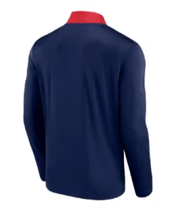 MLB Minnesota Twins Fanatics Black Unstoppable Quarter-Zip Top back