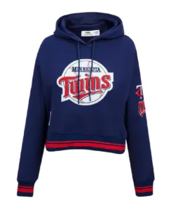 MLB Minnesota Twins Retro Classic Cropped Po Hoodie